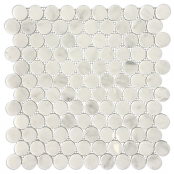 carrara white marble mosaic tiles